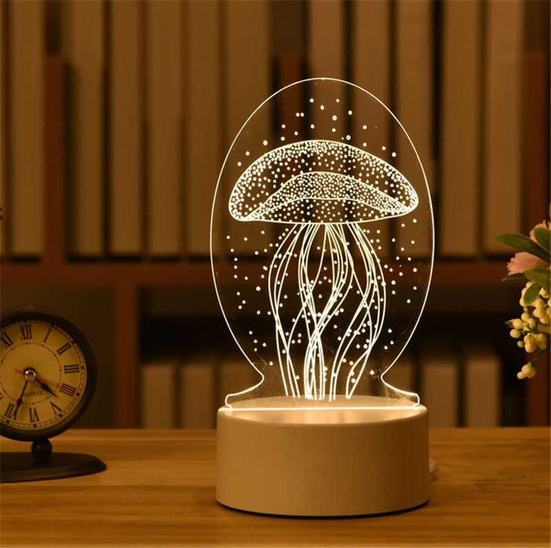 3D Night Light LED Table Light Gift