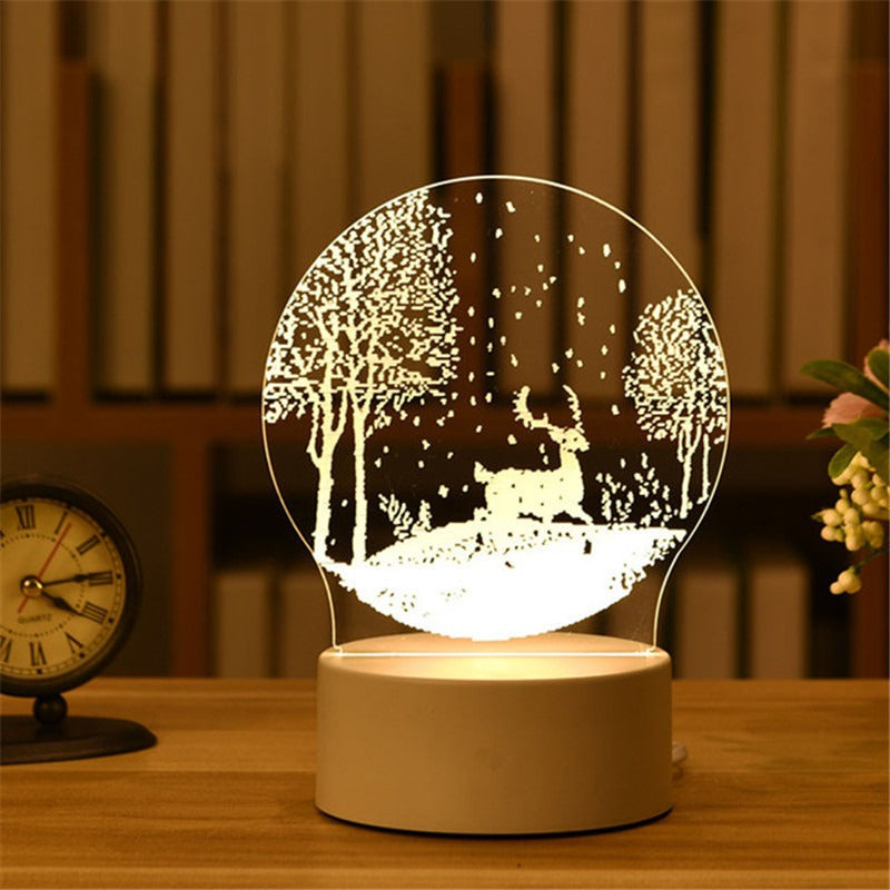 3D Night Light LED Table Light Gift