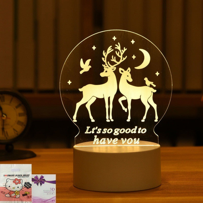 3D Night Light LED Table Light Gift