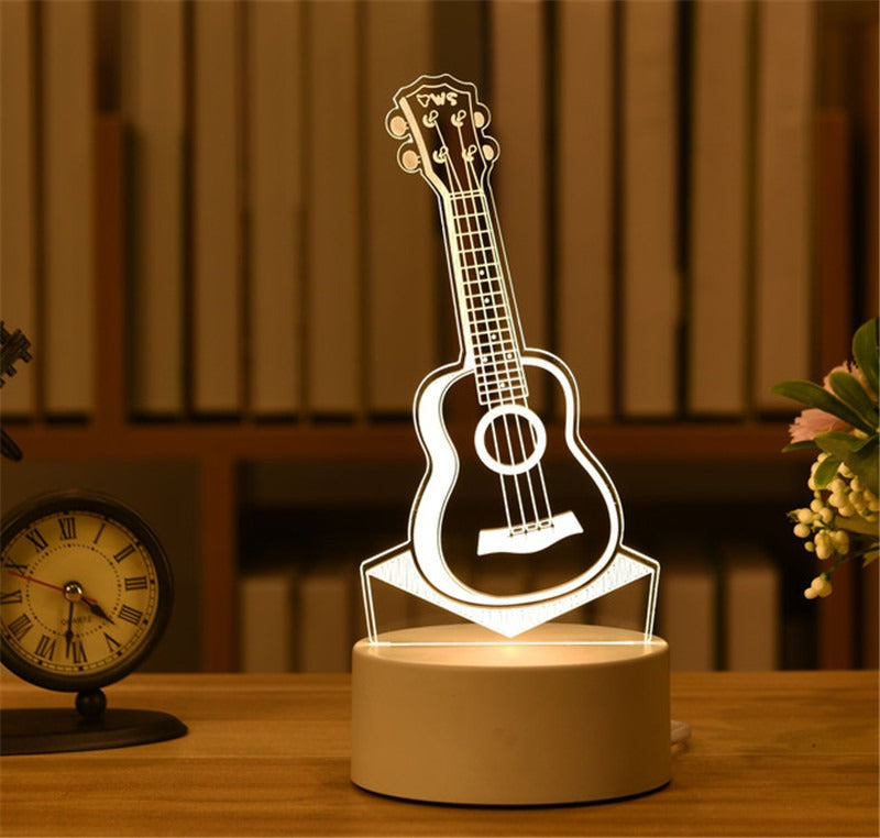 3D Night Light LED Table Light Gift