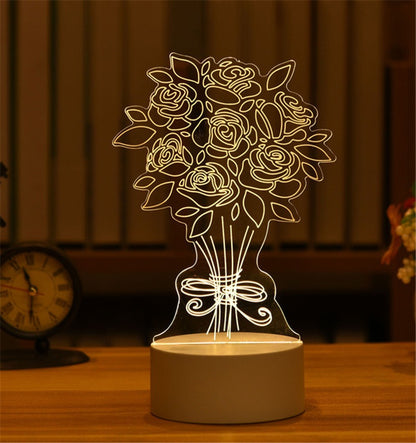 3D Night Light LED Table Light Gift