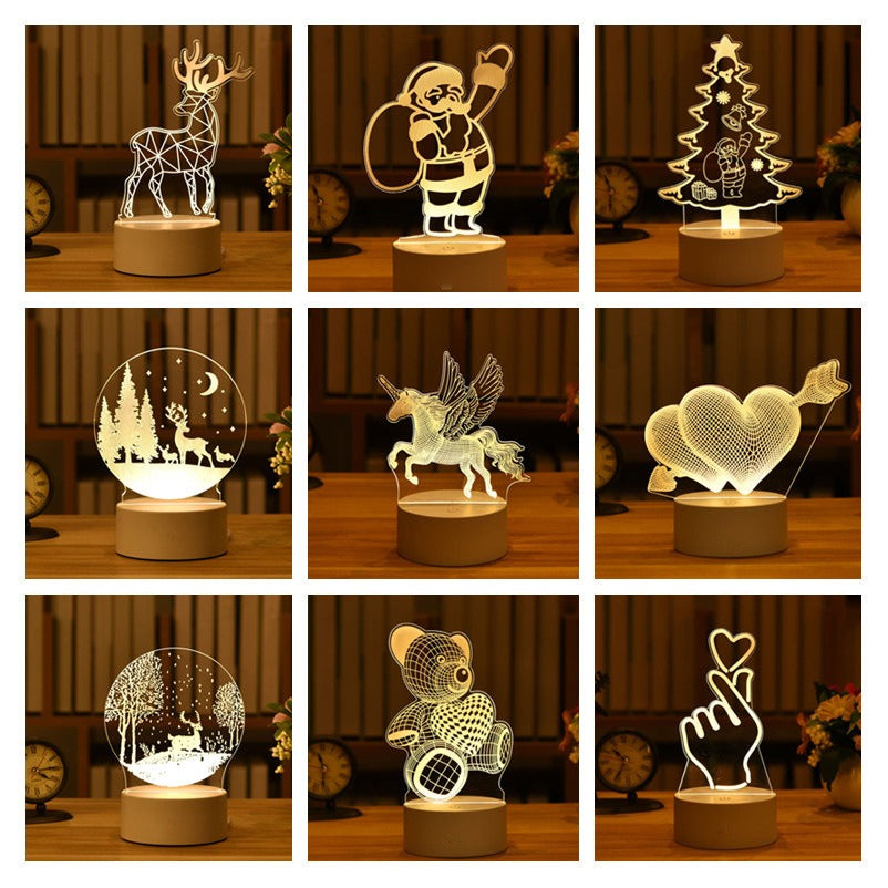 3D Night Light LED Table Light Gift