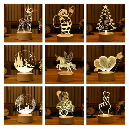 3D Night Light LED Table Light Gift