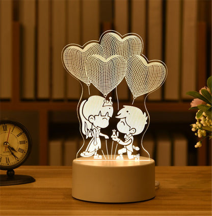 3D Night Light LED Table Light Gift