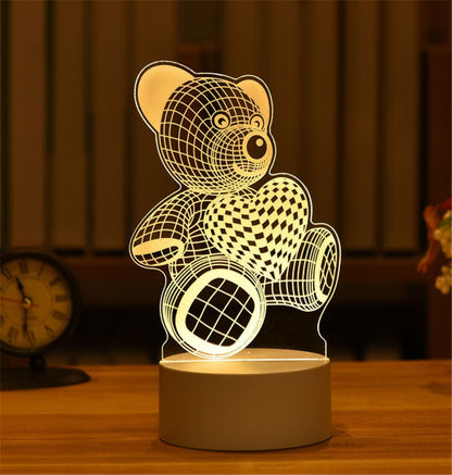 3D Night Light LED Table Light Gift